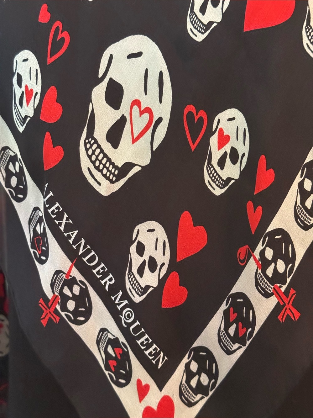 Gorgeous Alexander McQueen logo chiffon silk scarf - Picture 13 of 13